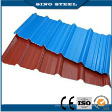 Color Coated Galvanized Full Hard Corrugated Steel Roofing Sheet 22 Guage